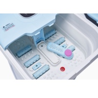 Nouveau 4 en 1 sans fil bulle portable pédicure chauffée baignoire masseur Spa seau bain plier équipement avec chaleur électrique