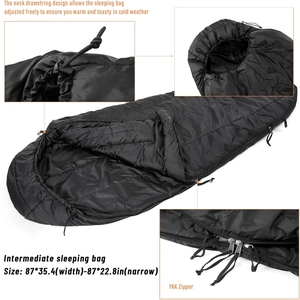 Sistema <span class=keywords><strong>de</strong></span> Sacos <span class=keywords><strong>de</strong></span> <span class=keywords><strong>Dormir</strong></span> Tipo Momia Woodland Multicam Modular y Compresible para Patrulla y Reconocimiento, Multicapa con Cubierta Bivy <span class=keywords><strong>de</strong></span> Nailon para Todas las Estaciones - Product Image 5