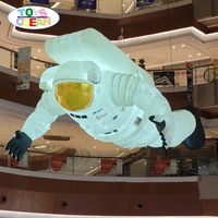Grand modèle d'astronaute gonflable blanc personnalisé pour magasin