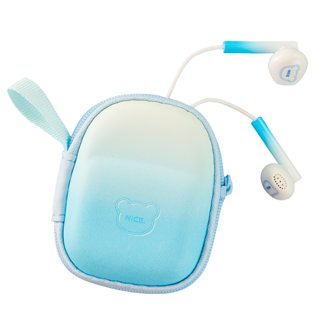 KIKI-408 Kids Safe Volume Wired Earphones 3.5mm Limited Decibel for Children School Learning Entertainment