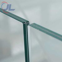 Vidrio laminado negro antideslumbrante de 10 mm Vidrio de construcción templado para ventanas o puertas compuestas con vidrio