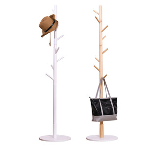 <span class=keywords><strong>Porte</strong></span>-<span class=keywords><strong>manteau</strong></span> en bambou massif moderne avec 8 crochets, <span class=keywords><strong>arbre</strong></span> de hall d'exposition pour vêtements, chapeaux et sacs, armoire autoportante - Product Image 1