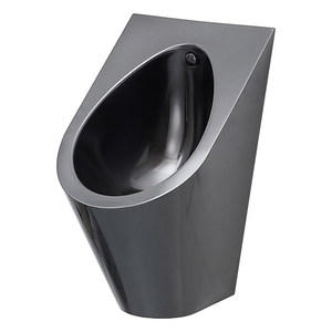 Urinoir mural en acier inoxydable SUS304 avec capteur, chasse d'eau automatique sans contact, finition nano noire, pour <span class=keywords><strong>salle</strong></span> <span class=keywords><strong>de</strong></span> <span class=keywords><strong>bain</strong></span> commerciale, hôtel - Product Image 2