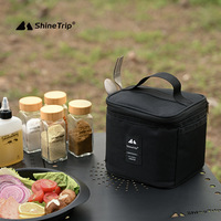 Ensemble de bouteilles à condiments modernes en verre pour le camping en plein air, boîte à assaisonnements pour pique-nique et distributeur d'huile, bocaux scellés avec couvercles en bambou et en bois
