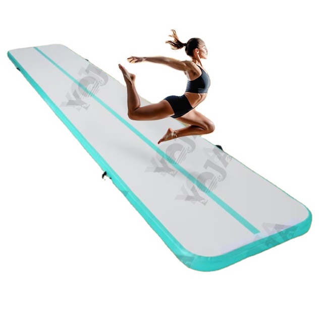 Good Quality Outdoor Game Inflatable Tumble Track for Martial Arts Center Long 6m8m10m PVC Gymnastics Track with Pump
