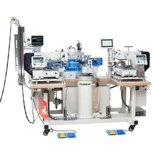 Rs-311b-Uc-2 çift kafa ultrasonik Logo elastik bant birleştirme Robot DİKİŞ MAKİNESİ