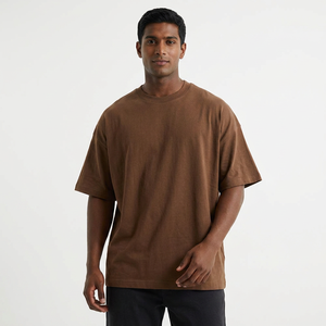T-shirt pour homme OEM à épaules tombantes, qualité supérieure, léger, séchage rapide, col rond, manches courtes, pour l'extérieur. - Product Image 1
