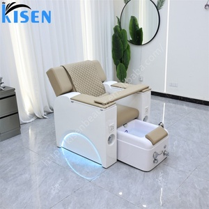 Kisen Popular Newest Pedicure Chair Led Light Recline Electric Massage Nail Table Portable Foot Sink - Product Image 3