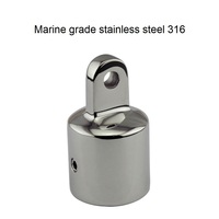 Acier inoxydable 316 Bimini Top Caps Pont Quincaillerie Raccords 22mm 25mm Miroir Polonais Marine Bateau Matériel Yacht Accessoires Pièces