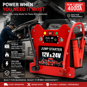 <span class=keywords><strong>Avviatore</strong></span> di Emergenza ad Alta Potenza 12V 24V, Batteria Portatile al Litio Ferro Fosfato, Torcia LED Antiscintilla per <span class=keywords><strong>Auto</strong></span> e Camion - Product Image 4