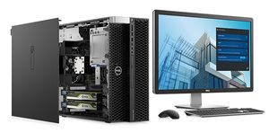Station de travail informatique <span class=keywords><strong>Dell</strong></span> Precision T7820 personnalisable avec processeur Xeon Gold, 16 Go de RAM, 512 Go de stockage, 2 disques durs, carte graphique T400-4G - Product Image 5
