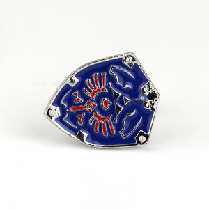 ゼルダの伝説カフリンクスシールドバッジデザイン亜鉛合金メンズカフボタンフィギュアコスプレアクセサリーおもちゃギフト - Product Image 4