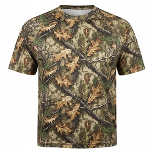 T-shirt de chasse à séchage rapide, imprimé sur mesure, manches courtes, coupe ajustée, pour homme, sublimation, doux, respirant - Product Image 1