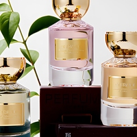 Flacon en verre cylindrique vide pour huile de parfum avec pulvérisateur à pompe 50ml 100ml 250ml, surface sérigraphiée, emballage en boîte