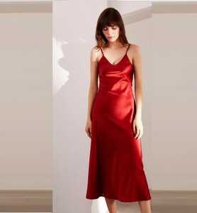 Commercio all'ingrosso di <span class=keywords><strong>seta</strong></span> 100% lunga lunghezza abbigliamento da notte di <span class=keywords><strong>seta</strong></span> di gelso camicia da notte in <span class=keywords><strong>seta</strong></span> vestito da donna 19mm/22mm - Product Image 3