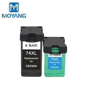 Compatibile MoYang per hp74 hp75 74XL 75XL cartuccia d'inchiostro utilizzata per stampante hp 74 75 D4260/D4280/D4360/J5725/J5730/J5740/J5750