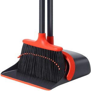 Broom and Dustpan Set for Home, Dustpan and Broom Set, Broom and Dustpan Combo for Office Home Kitchen Lobby Floor
