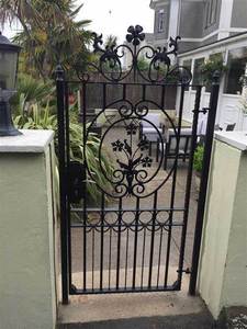 Portes coulissantes en fer forgé sur mesure, petites décorations de jardin, designs de portails pour allée - Product Image 3