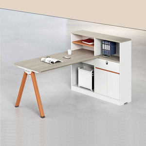 Escritorio Doble Moderno de Alta Gama con Amplio Espacio de Almacenamiento, Estructura Resistente, Fácil de Montar, Apto para Uso en Edificios de Oficinas - Product Image 3