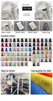 Koleksi Jaket Bulu Wanita Janefur Fur, Logo OEM Gratis, Gaya Eropa, Mantel Bulu Rubah Asli Berkerudung Panjang untuk Wanita