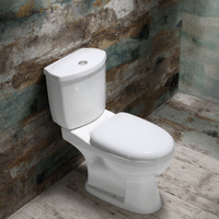 Ensemble de sanitaires en céramique pour toilettes et lavabos, comprenant WC, lavabo sur pied, évier et siphon en P, style occidental, vente en gros à prix compétitif