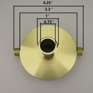 Fire Hydrant Hose Adapter 2-1/2 Inch NST NH Female To 3/4 GHT Copper Forging Durable Bulk Hose Connector - Product Image 3