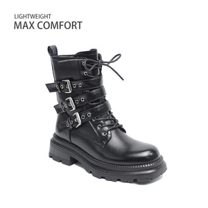 Bottines Martin à semelle épaisse pour femmes, nouveau style d'hiver, bottines courtes rétro britanniques, bottes pour femmes Melard - Product Image 3