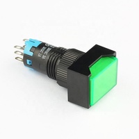 Interrupteur à bouton-poussoir lumineux momentané 12 V, NO NC, 3A, 250V, 12mm
