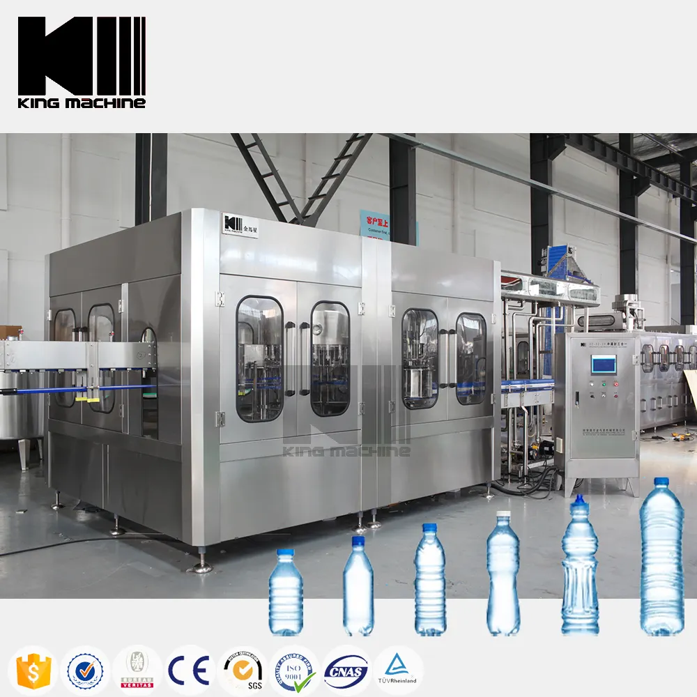 विदेशी इंजीनियर स्वत: 500Ml प्लास्टिक पीईटी बोतल शुद्ध पानी बॉटलिंग मशीन/पानी भरने उत्पादन लाइन