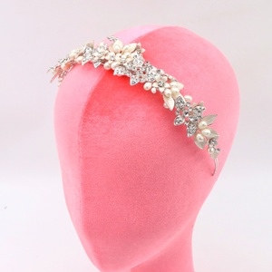 Nuovo Arrivo: Elegante Fascia per Capelli con Fiori e Foglie in Cristallo per Matrimoni, Balli e Compleanni - Accessori per Capelli Personalizzabili - Product Image 5