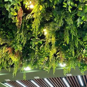 Plantas Artificiales de Ratán, Decoración para Hoteles y Restaurantes, Plantas Verdes, Hiedras Artificiales Colgantes para Techo - Product Image 2