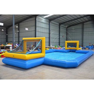 Toboggan aquatique gonflable personnalisé, jeu de piscine, aire de jeux gonflable d'extérieur, terrain de football gonflable en PVC de qualité commerciale - Product Image 4