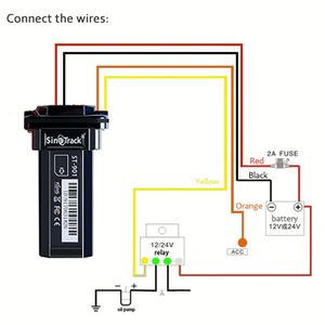 กันน้ำสำหรับ sinotrack ST-901ตัวติดตาม GPS 4สายพร้อมแบตเตอรี่ในตัวรองรับการตัดระบบนำทางและผลิตภัณฑ์ GPS - Product Image 2