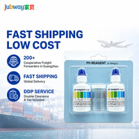 Réactif liquide de test de pH Jubway 3-10 (plage 6,5-9) en blister pour aquarium, pisciculture, piscine, eau potable et eau du robinet - Kit de test