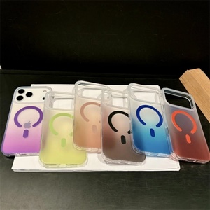 เคส iPhone 16 รุ่น 17pro Max ลาย IMD ผิวด้านไล่เฉดสีสวยหรู แบบเปิดแม่เหล็ก ดีไซน์ไฮบริด IMD - Product Image 2