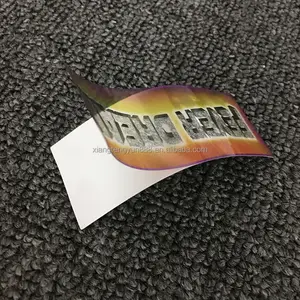 Custom 3D Holographic PVC Adhesive Stickers Waterproof PVC Mable Sheet