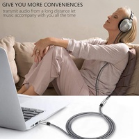 Kurze Aux-Kabel Vergoldetes 4-poliges 3,5-mm-Verlängerungsstecker-Audio-Musik adapter kabel 3,5-mm-Klinkenkabel