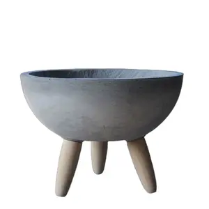 Venta caliente barato grandes <span class=keywords><strong>macetas</strong></span> redondas al aire libre <span class=keywords><strong>con</strong></span> <span class=keywords><strong>patas</strong></span> <span class=keywords><strong>macetas</strong></span> <span class=keywords><strong>de</strong></span> <span class=keywords><strong>cemento</strong></span> - Product Image 1