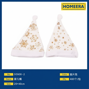 All'ingrosso cappelli di Natale in poliestere 29x40cm due colori 480 pezzi Per scatola Per decorazioni Per feste - Product Image 1