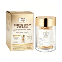 OEM ODM pour capsules de sérum anti-âge, raffermissant, hydratant, sérum de nuit à base de dérivés de vitamines, revitalisant pour la peau, marque privée