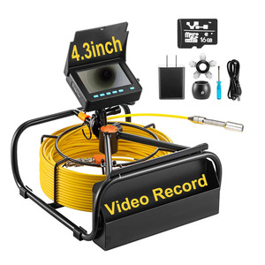 Caméra d'égout 17MM tête de caméra 4.3 pouces moniteur 20M câble système de caméra d'inspection de tuyau d'égout utilisé pour l'inspection de pipeline - Product Image 1