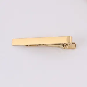 Atacado logotipo Aço Inoxidável Gravado Cuff links Blank Gold Blank Men Metal Custom Cufflinks e Tie Clip