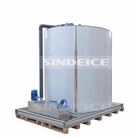Machine à glace en flocons industrielle de 40 tonnes à grande capacité, évaporateur à performance stable pour usine de glace, couleur personnalisable