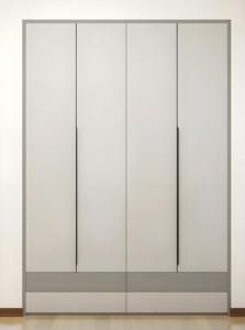 Modern Heavy-Duty <b>White</b> <b>Wooden</b> <b>Wardrobe</b> Cabinet with Corner Storage Chinese Closet Design for Bedroom Living Room Laundry Villa - Product Image 3