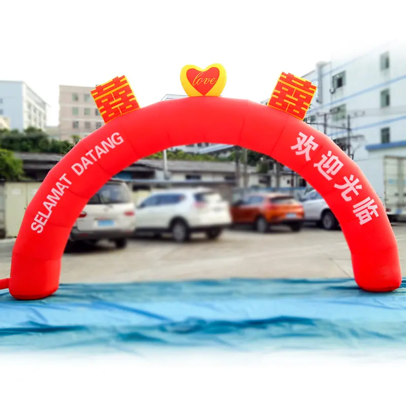 Arco inflável impermeável ao ar livre durável personalizado anunciando enorme arco inflável