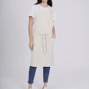 Delantal de Barista Unisex de Talla Grande con Diseño Floral, Tela de Algodón, Capucha Ajustable y Resistente al Agua para Chefs - Product Image 3