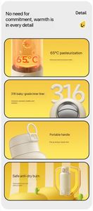 Vente en gros en plein <span class=keywords><strong>air</strong></span> 500ML <span class=keywords><strong>Mini</strong></span> chauffe-lait de voyage Bouilloire électrique intelligente avec poignée - Product Image 6