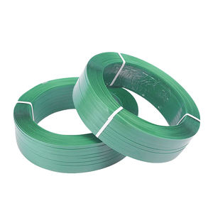China personalizado 19mm <span class=keywords><strong>verde</strong></span> en relieve correa de PET tipo Manual correa de plástico para el embalaje de la máquina - Product Image 5