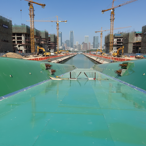 Panneau de coffrage réutilisable en contreplaqué plastifié vert PP pour la construction de piscines et de réservoirs d'<span class=keywords><strong>eau</strong></span>, étanche - Product Image 6