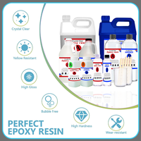Résine époxy liquide transparente et durcisseur AB Résine époxy à haute dureté pour fibre de carbone automobile